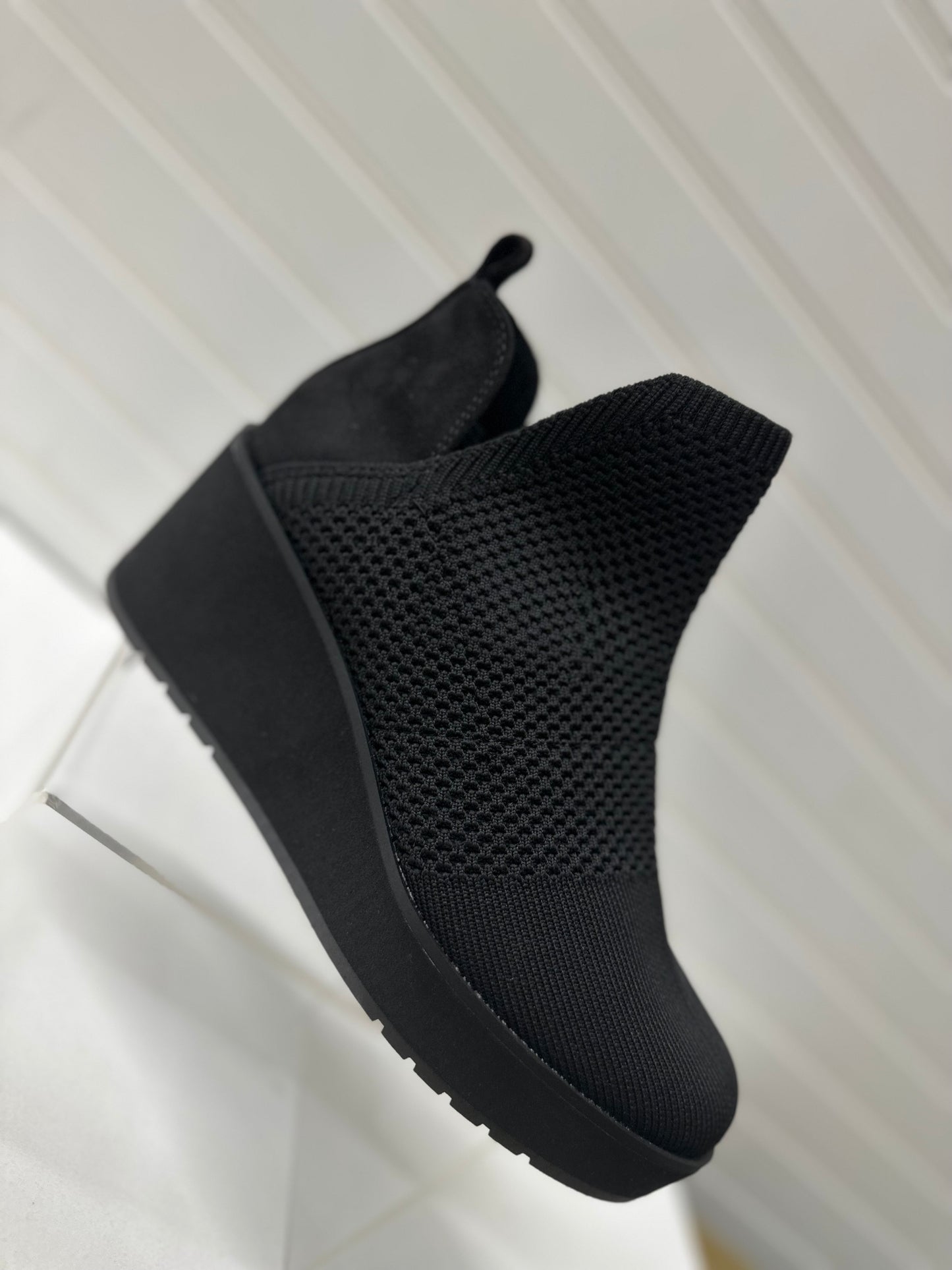 ALBRIGHT BLACK Wedge Boots