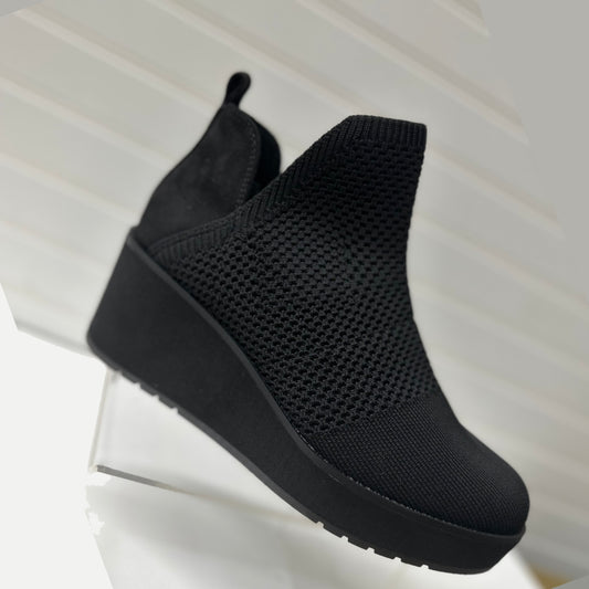 ALBRIGHT BLACK Wedge Boots