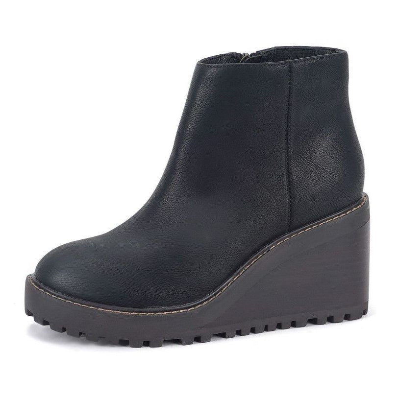 ALEXIS Wedge Ankle Boot - BLACK SALE