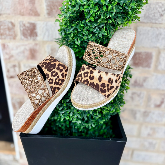 LEOPARD ME WEDGE