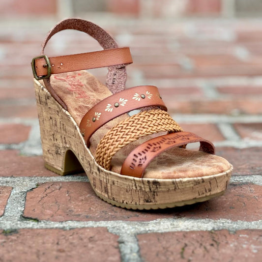 KORA TAN SMOOTH HEEL sale
